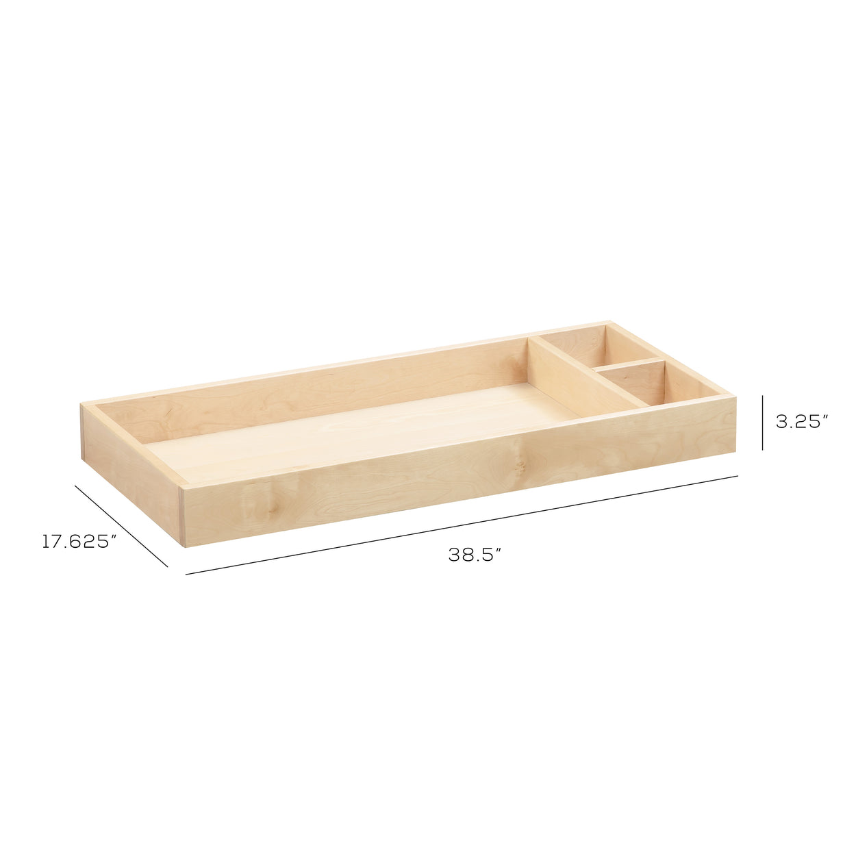 UB0319BR,Removable Changer Tray for Nifty in Natural Birch